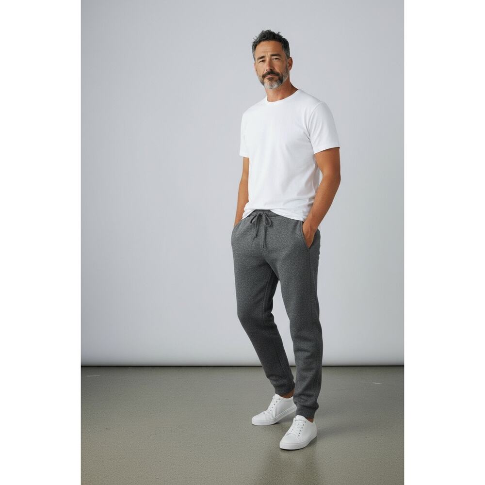 Eddie Bauer LOUNGE Men's S Small Dark Gray Jogger Sweatpants - Picture 3 of 9